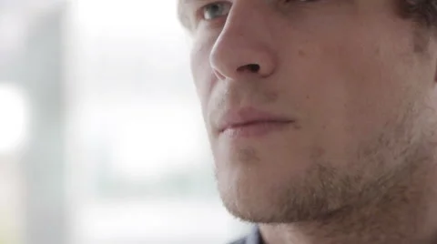 Closeup of man drinking from cup Stock Footage 41630693