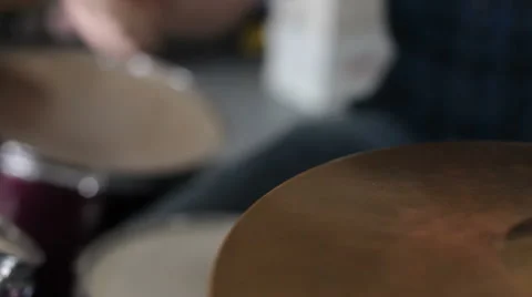 Closeup of man playing drums Stock-Footage 62279926