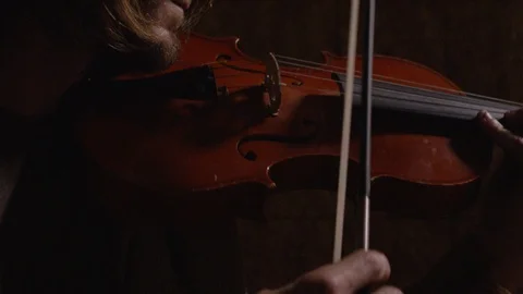 Closeup of man playing violin Stock Footage 127143412