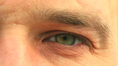 Closeup of man's eye 4K Video stock 49393338