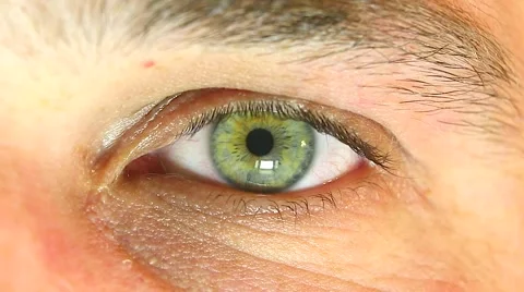 Closeup of man's eye Stock Footage 46370063