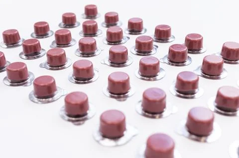 Closeup Many Prophy Tooth Paste With Fluoride on White Background, Dentistry Stock Photos