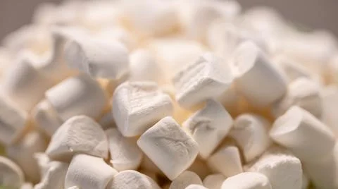 Closeup of marshmallows ready for a campfire Stock Photos