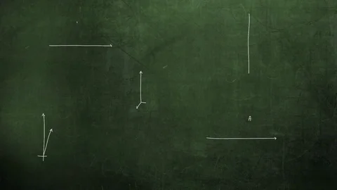 Closeup Mathematical Formula And Elements On Blackboard, School Background-an Stock Footage 122014171