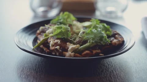 Closeup of a meal Stock Footage 307340108