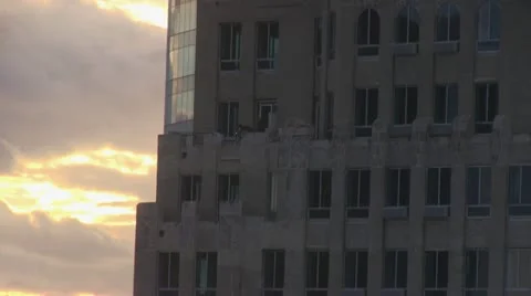 Closeup of men welding on a skyscraper Stock-Footage 21534053