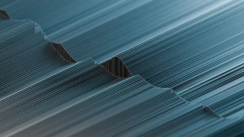 Closeup metal structures on blue background, showing metalwork beauty Stock Footage 277102268