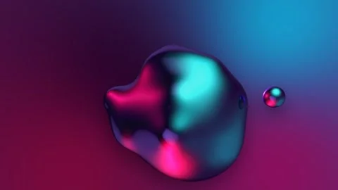 Closeup of metallic liquid particles infinite seamless looping background Stock Footage 262013215