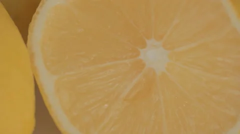 Closeup of Meyer Lemons Freshly Picked Off Tree, a Variety Crossed Between a Stock Footage 43225381