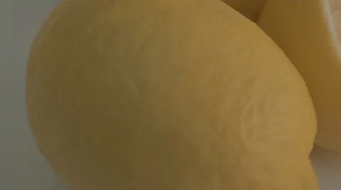 Closeup of Meyer Lemons Freshly Picked Off Tree, a Variety Crossed Between a Stock Footage 43225679