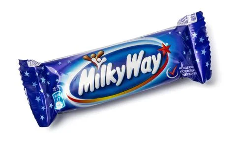 Closeup of Milky Way candy Stock Illustration