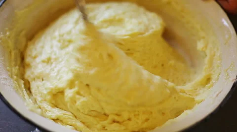 Closeup of mixing dow Stock Footage 40617651