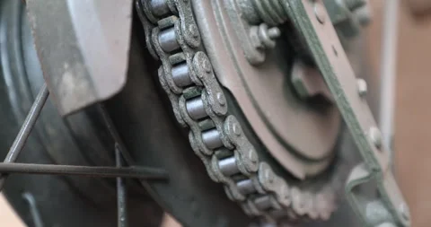 Closeup of Motor Bike Stock Footage 320302428