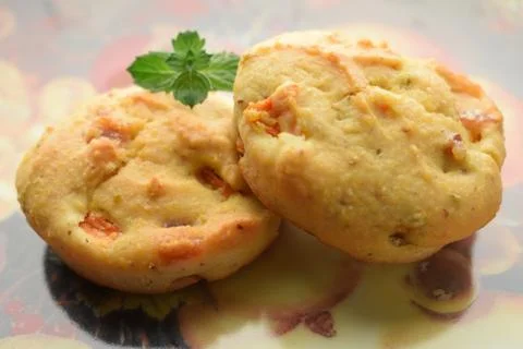 Closeup on muffins with vegetables Stock Photos