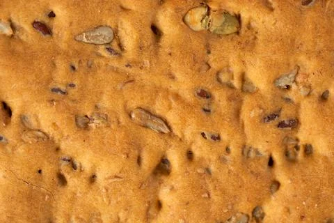 Closeup on multi grain bread texture Stock Photos