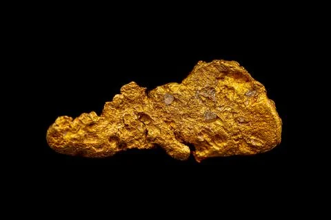 Closeup native gold 库存照片