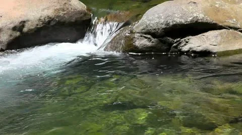 Closeup of natural spring water Stock Footage 14827591