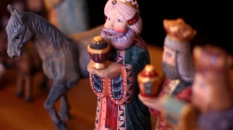 Closeup of Natvitiy Scene Stock Footage 10723283