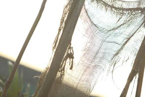 Closeup of a net Stock Photos
