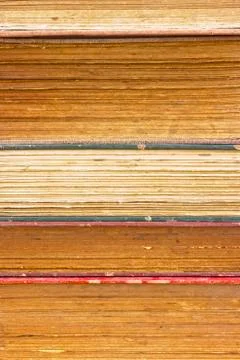 Closeup  old book pages texture. Stock Photos