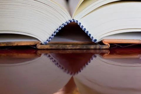 Closeup old  books Stock Photos