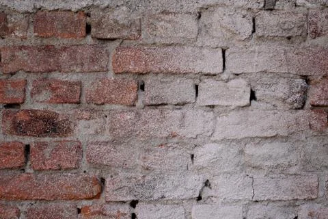 Closeup of old red brick wall Stock-Fotos