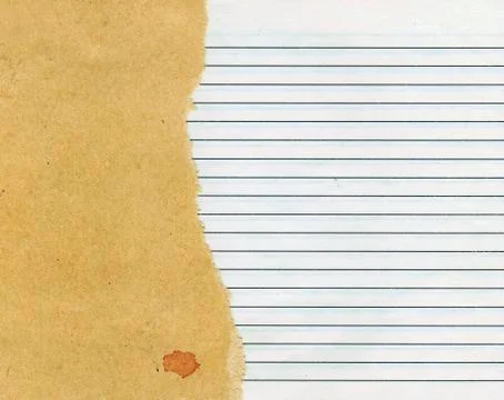 Closeup old tattered notebook Foto stock