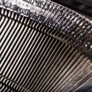 Closeup of old typewriter letters Stock Photos