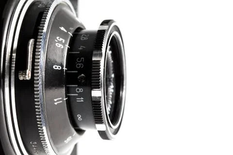 Closeup of old viewfinder camera Stock Photos