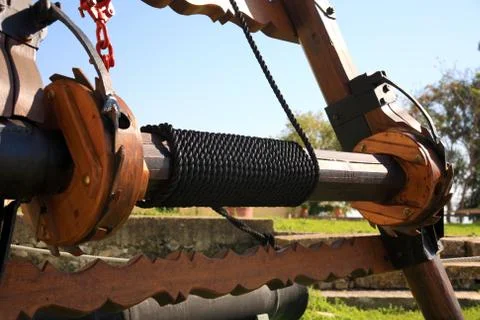 Closeup of old weapon Stock Photos