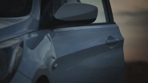Closeup of opening door car Vidéo 131734535