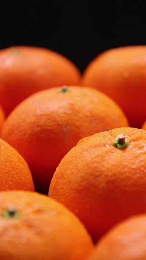 Closeup of orange fruit Stock Footage 286779196