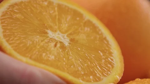 Closeup of oranges on black background Stock Footage 86013542