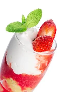 Closeup of parfait Stock Photos