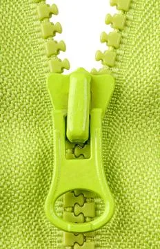 Closeup partially unbuttoned fastener Stock Photos