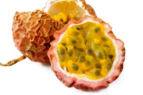 Closeup passionfruit Foto stock