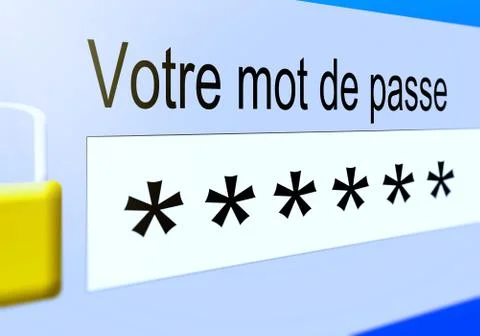 Closeup of password box in internet browser Stock Illustration