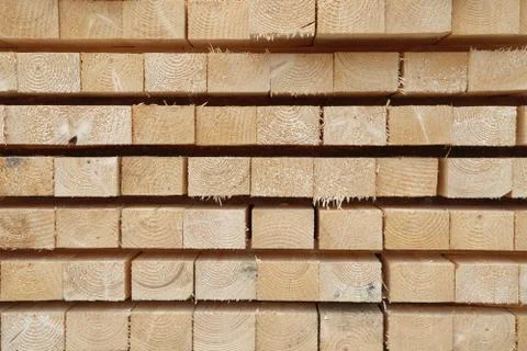 Closeup pattern cutting wood stack for background Foto stock