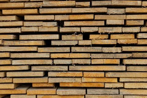 Closeup pattern cutting wood stack for background Foto stock