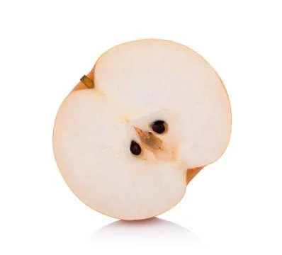 Closeup pear on white background 写真素材