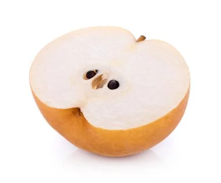 Closeup pear on white background 写真素材
