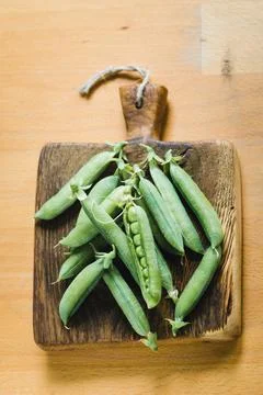 Closeup of peas Stock Photos