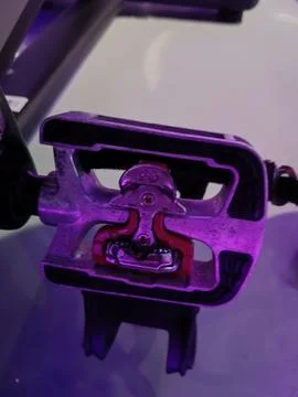 Closeup of pedal for static bicycle 写真素材