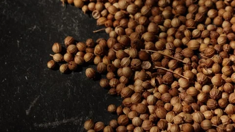 Closeup of peppercorns on backdrop Video stock 302535897