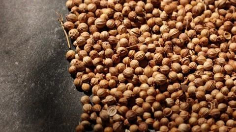 Closeup of peppercorns on backdrop Video stock 302536017