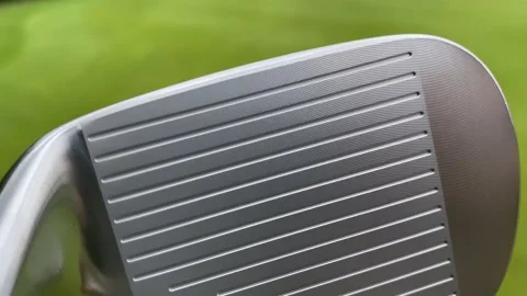 Closeup to a perfect golf stick 2 Stock Footage 218561890