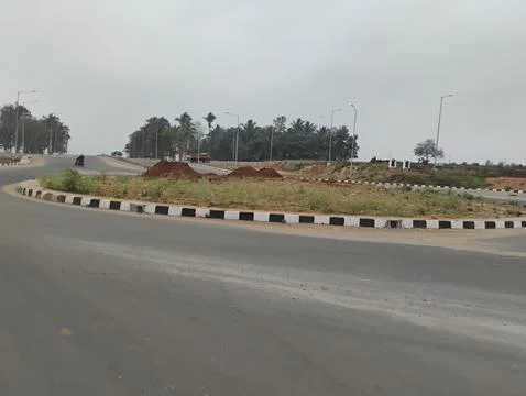 Closeup of Peripheral Ring Road Construction at Kadabagere Cross, Magadi Road Stock Photos