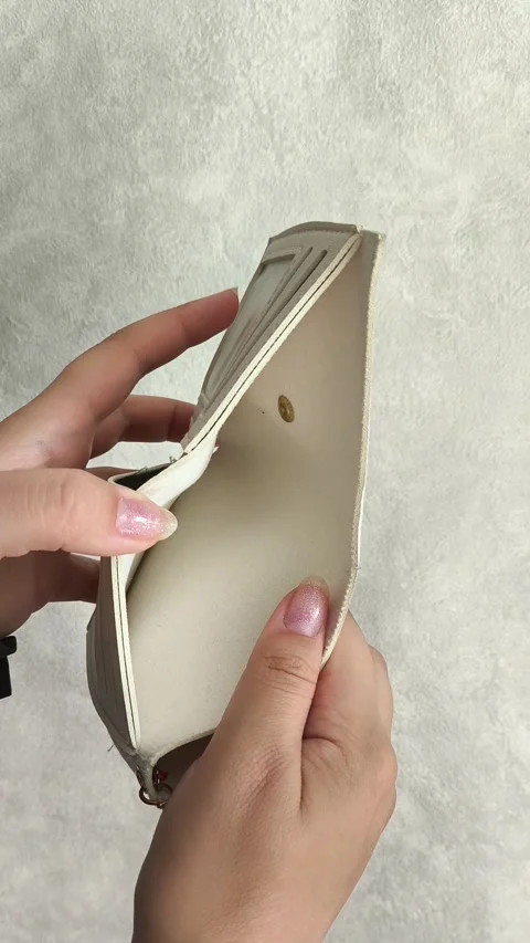 Closeup person opening empty wallet Video stock 314698912