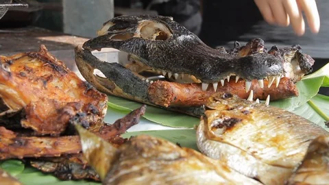 Closeup of Peruvian Exotic Food Stock Footage 110347189