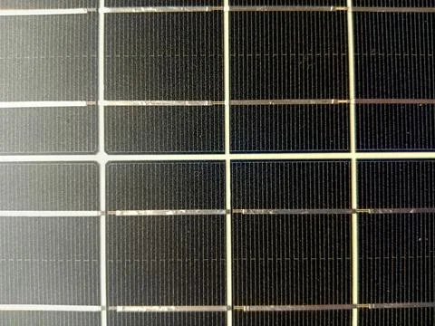 Closeup photo of solar panel texture Stock Photos